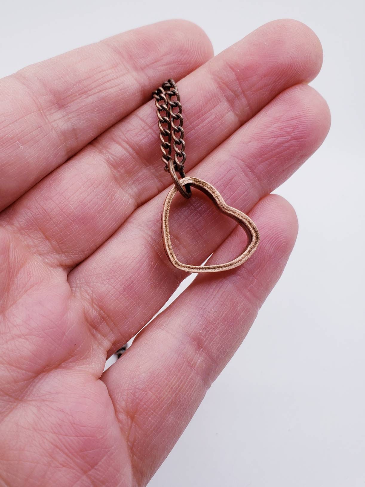 Penny Heart Necklace and Earrings