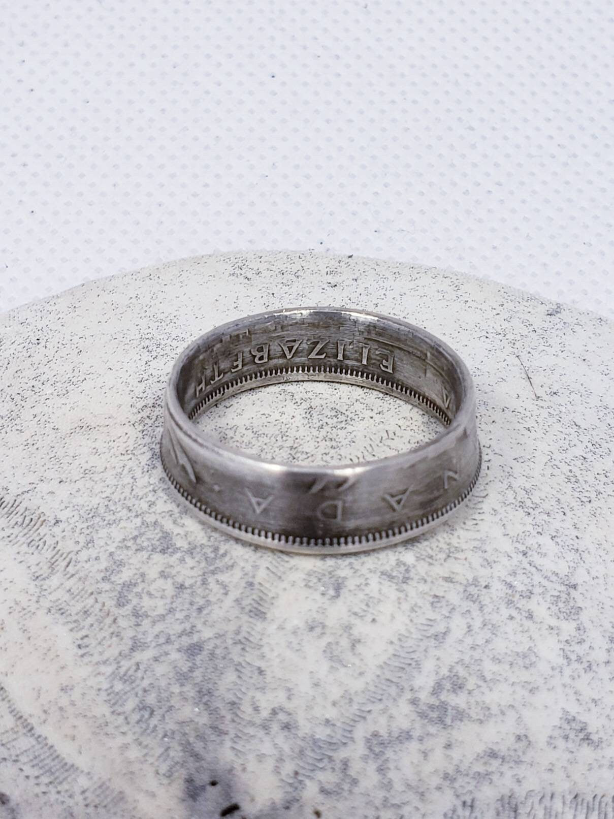 Canadian Silver Quarter Ring