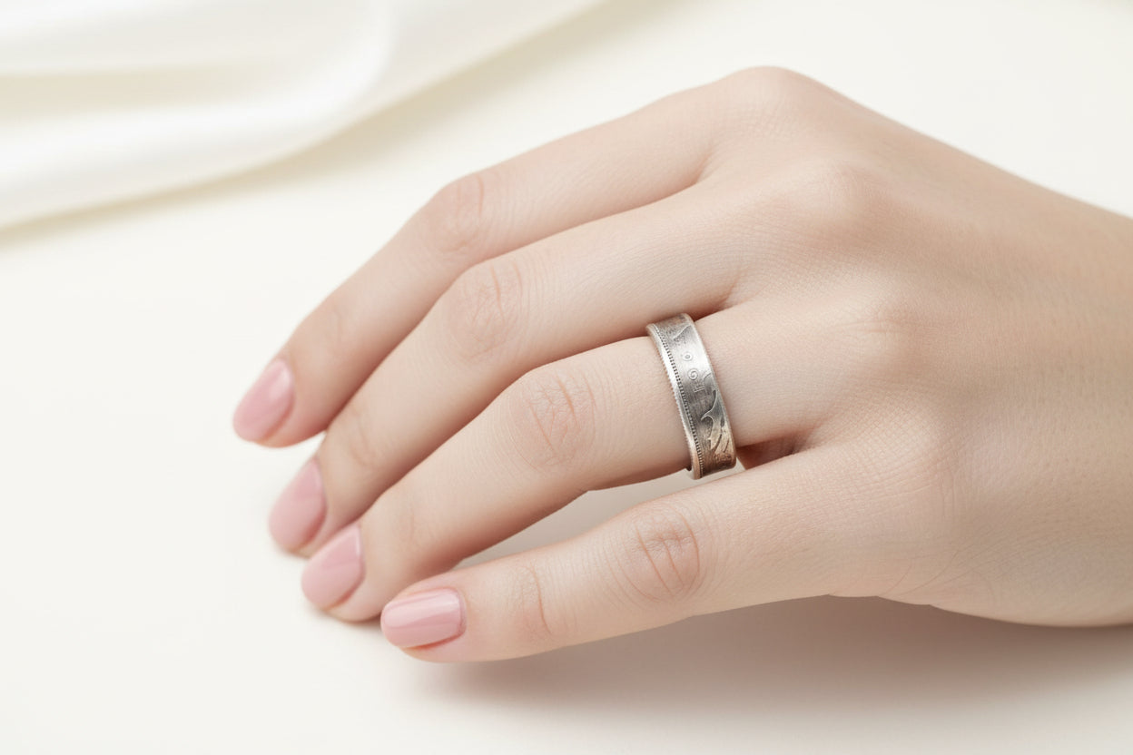 Canadian Silver Quarter Ring