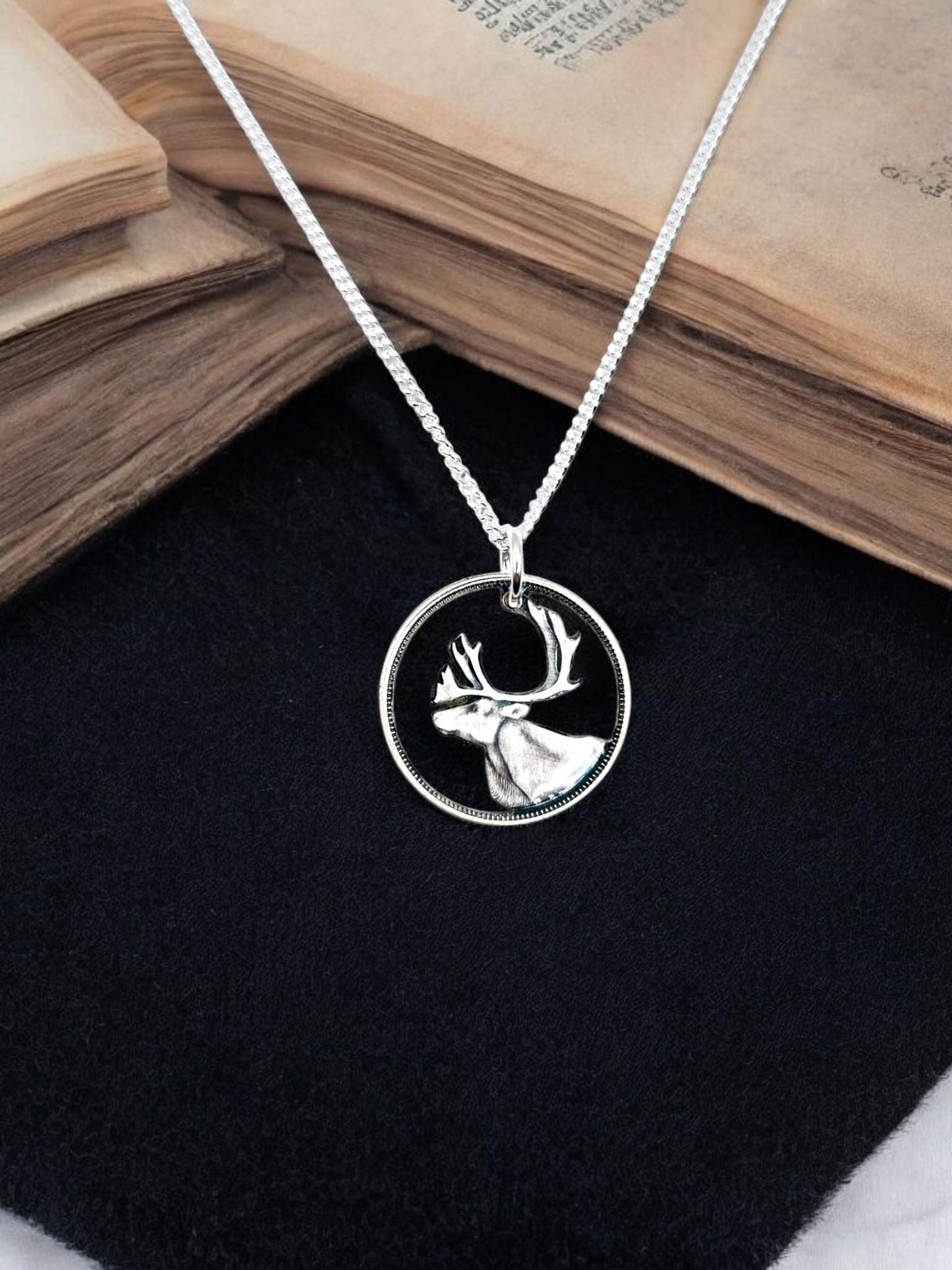 Carved Canadian Silver Quarter