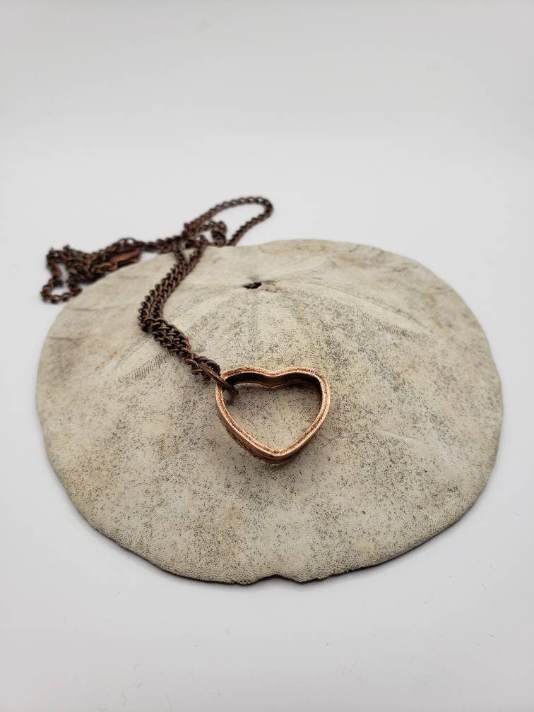 Penny Heart Necklace and Earrings