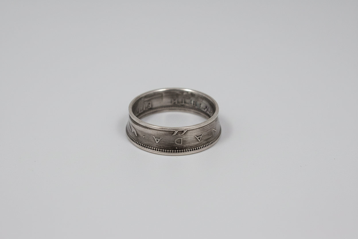 Canadian Silver Quarter Ring