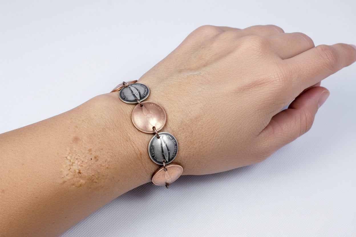 1967 Penny and Dime Bracelet