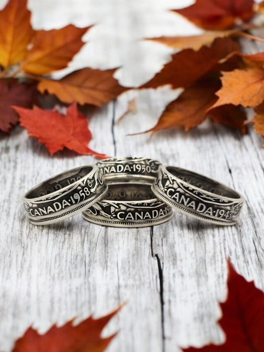 Canadian Half Dollar Coin Ring