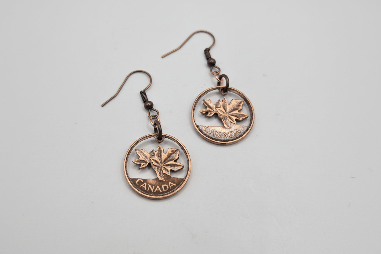 Hand Carved Canadian Pennies