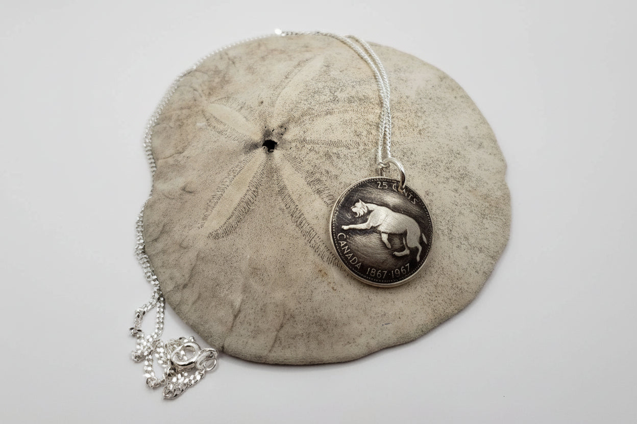 1967 Canadian Silver Quarter Pendant