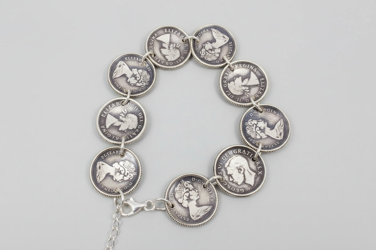 Canadian Silver Dime Bracelet