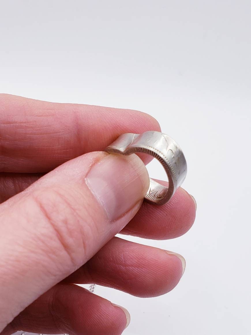 Silver Quarter Heart Necklace