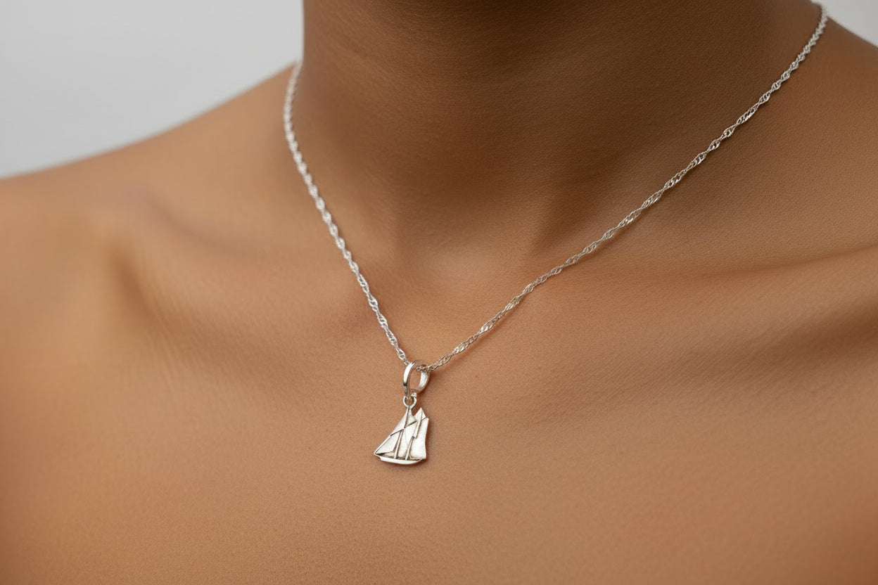 Hand Cut Canadian Silver Dime Pendant