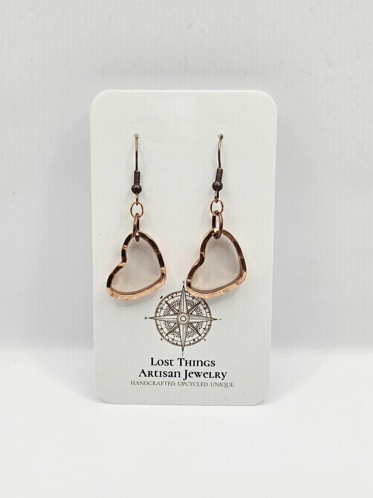 Penny Heart Necklace and Earrings