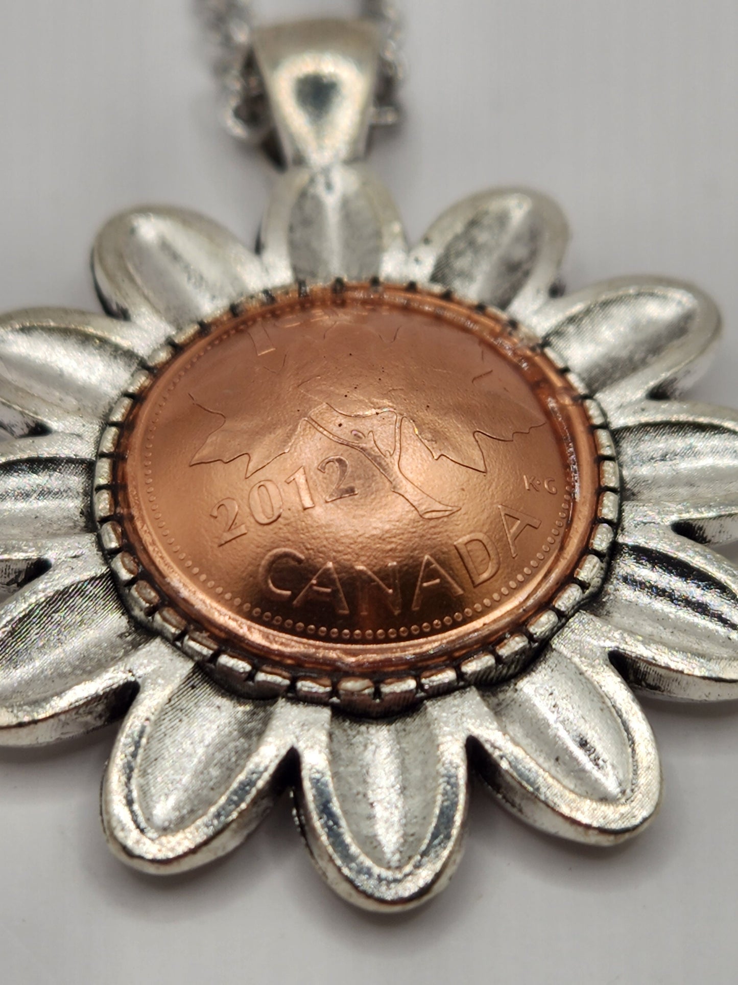 Floral Penny Pendant