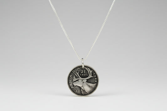 Silver Quarter Necklace
