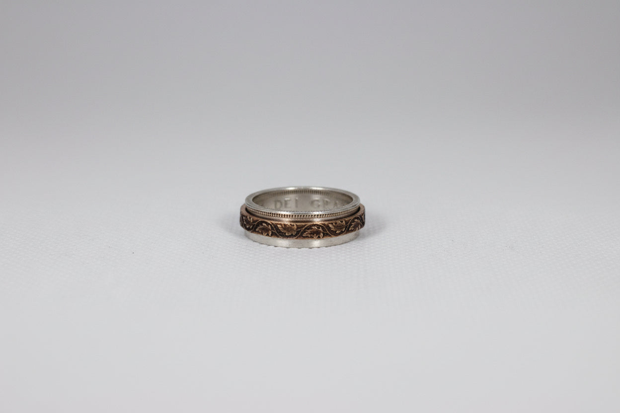 Spinner Ring Made From Canadian Coins