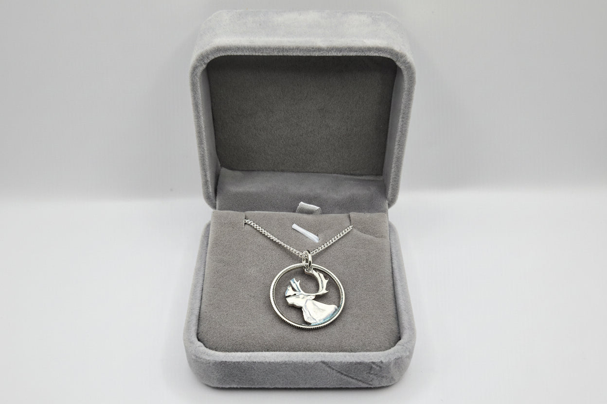 Carved Canadian Silver Quarter