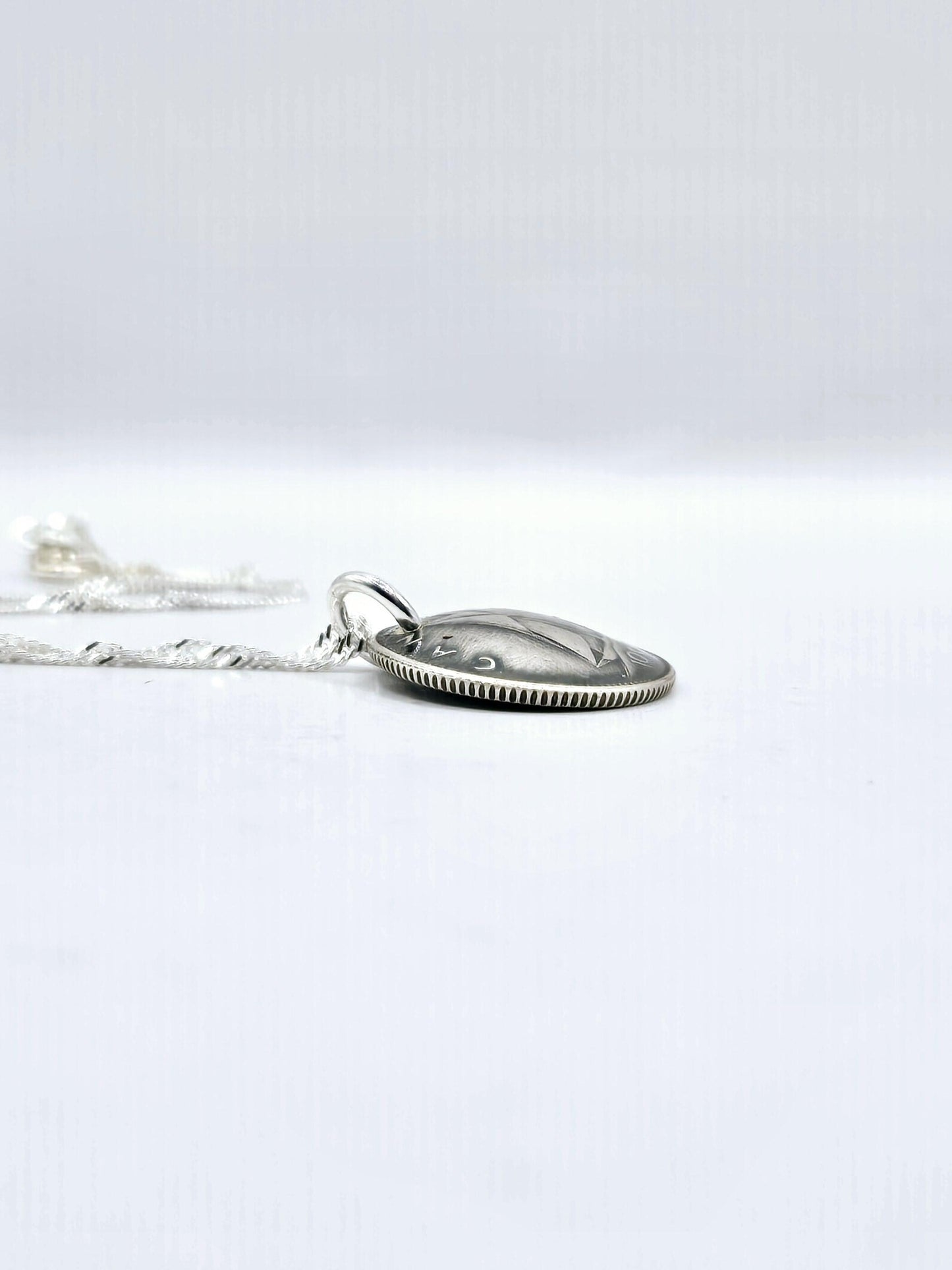 Canadian Bluenose Dime Pendant