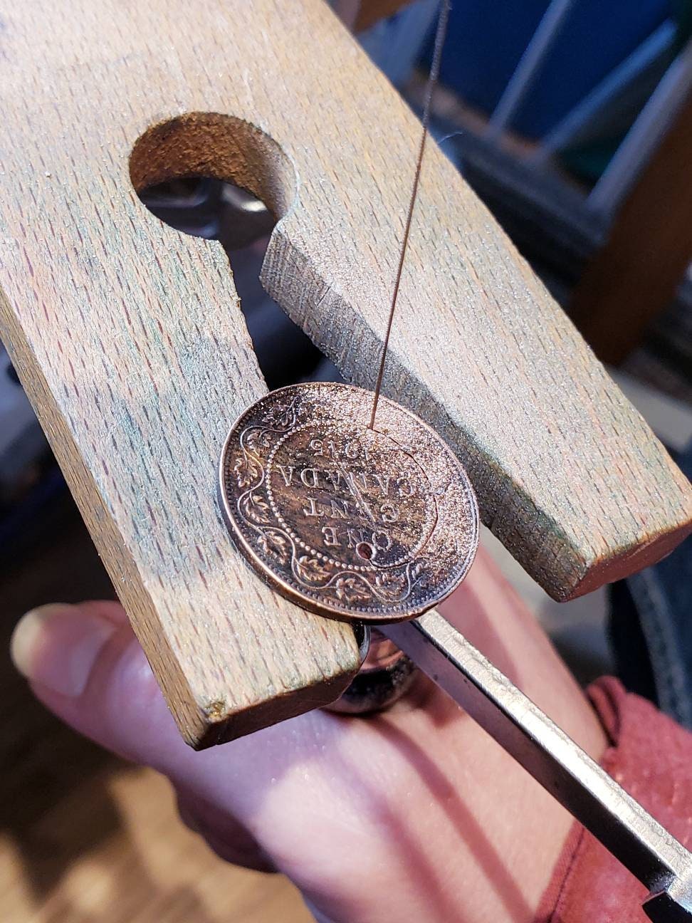 Spinner Ring Made From Canadian Coins
