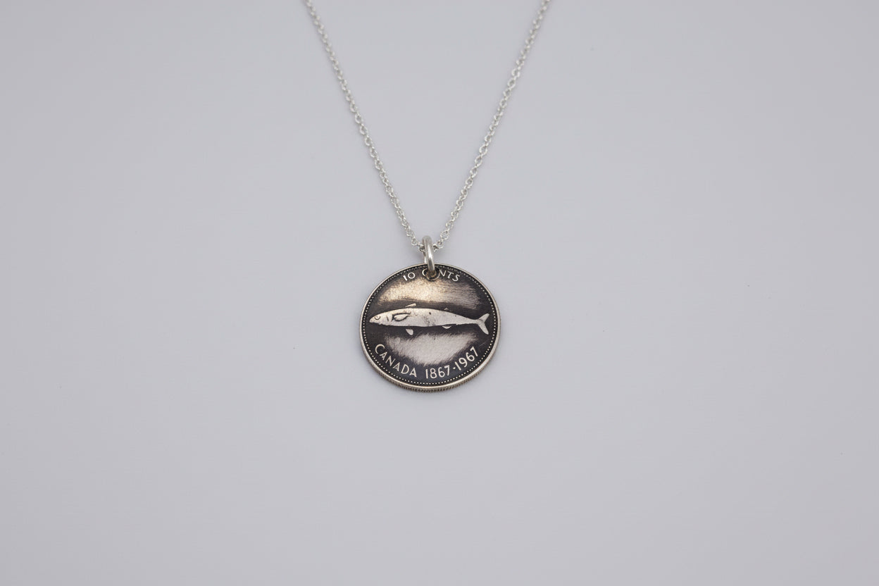 Canadian Centennial Dime Necklace