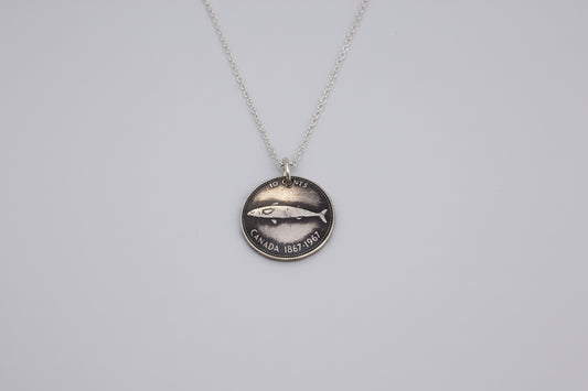 Canadian Centennial Dime Necklace