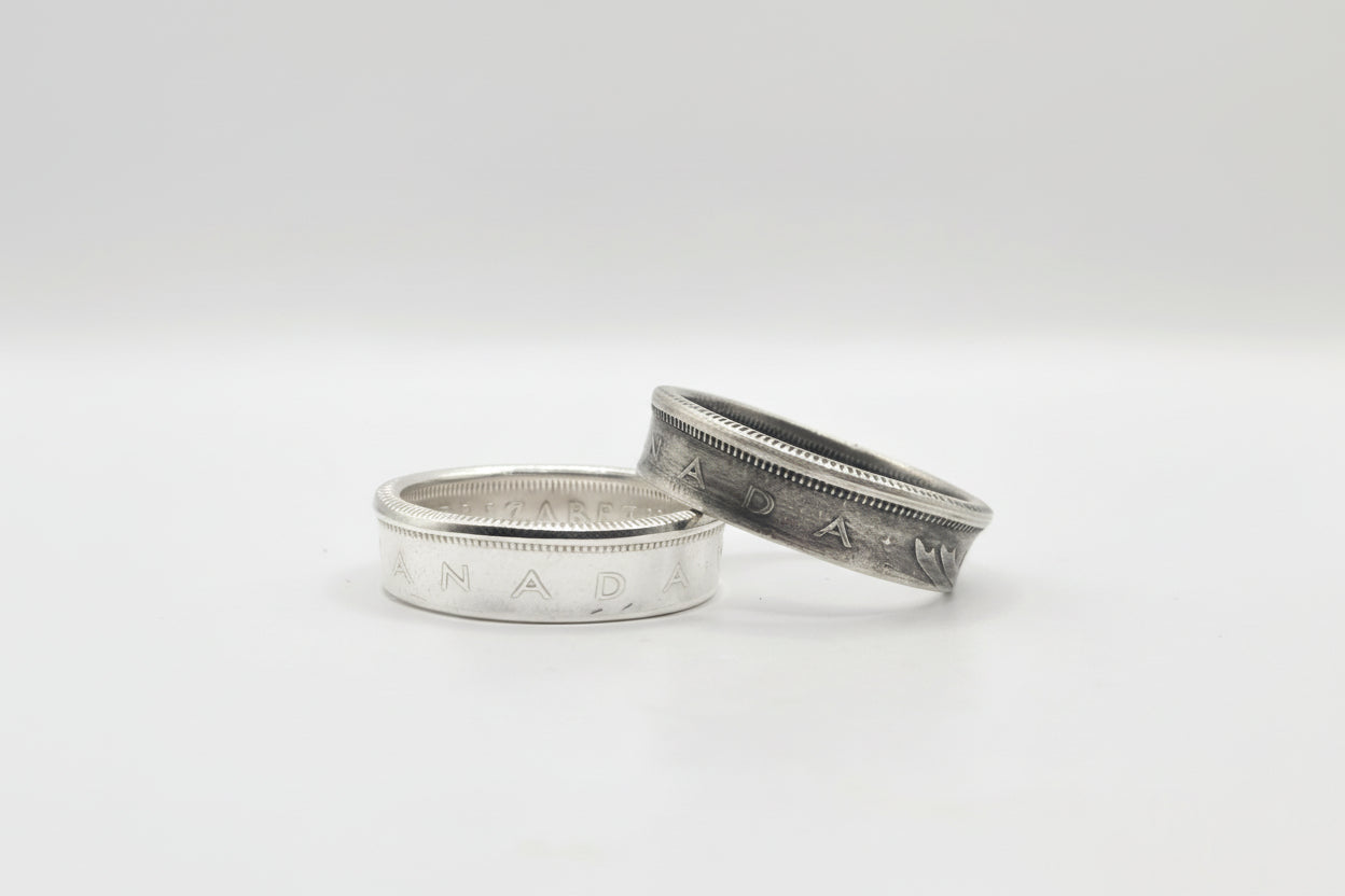 Canadian Silver Quarter Ring