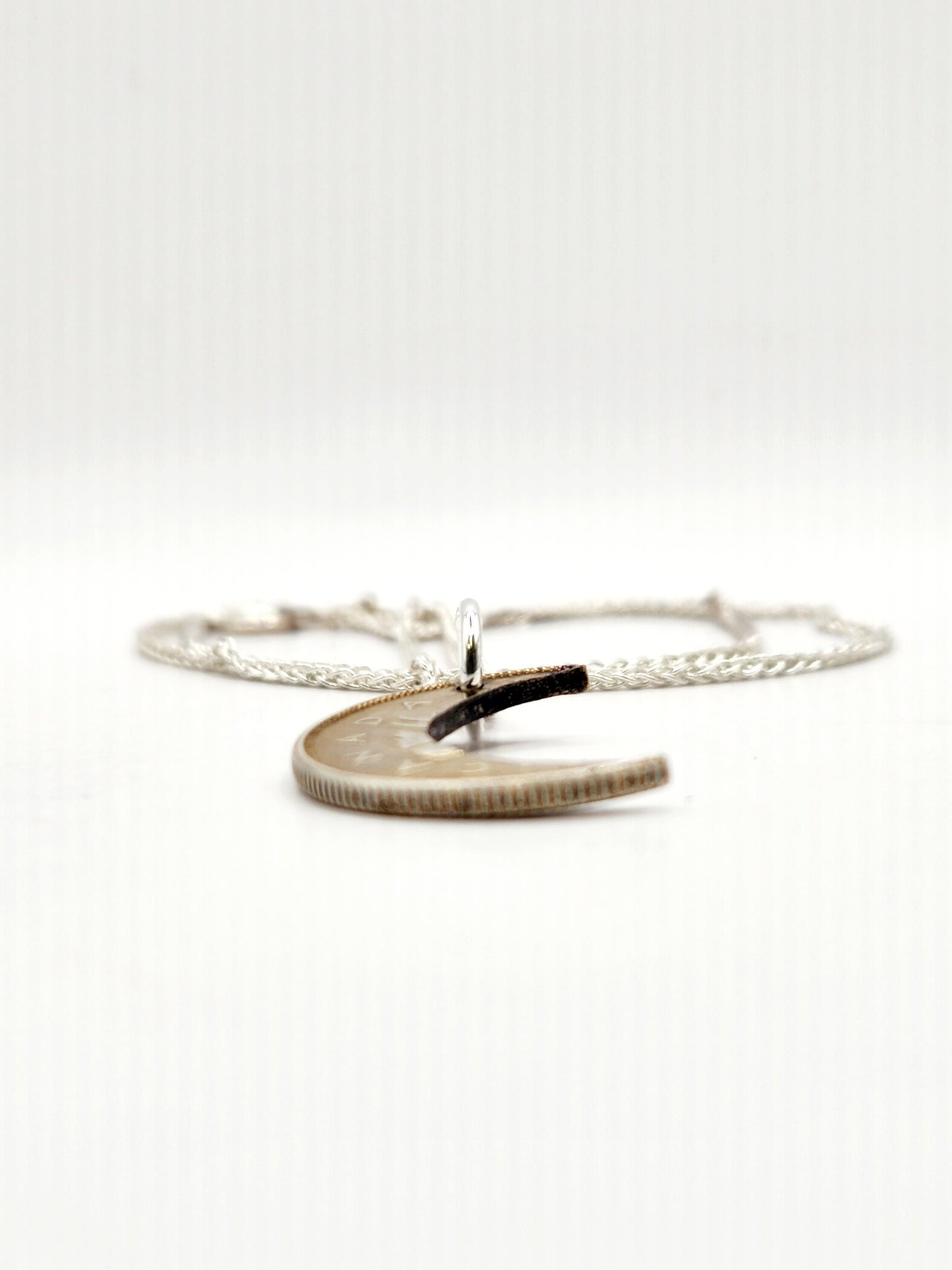 Crescent Moon Coin Necklace