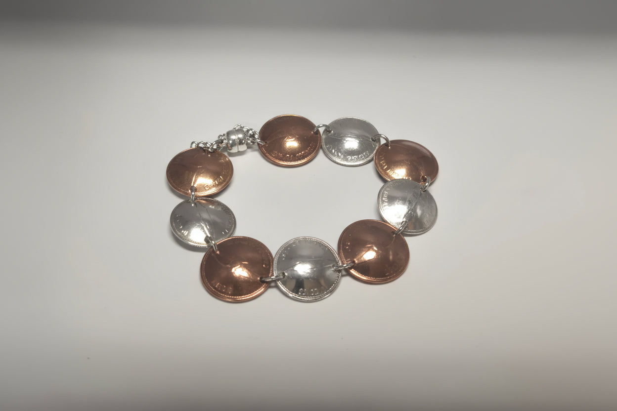 1967 Penny and Dime Bracelet