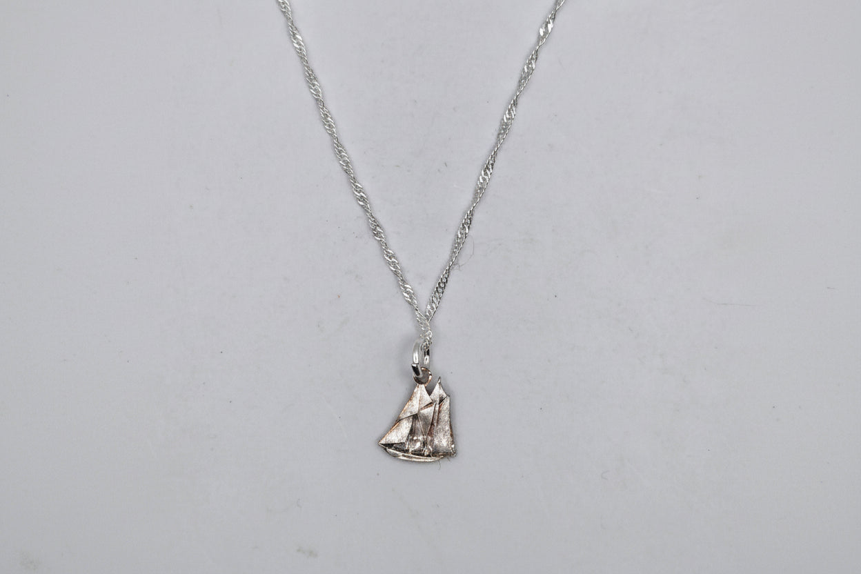 nautical style pendant from a silver canadian dime