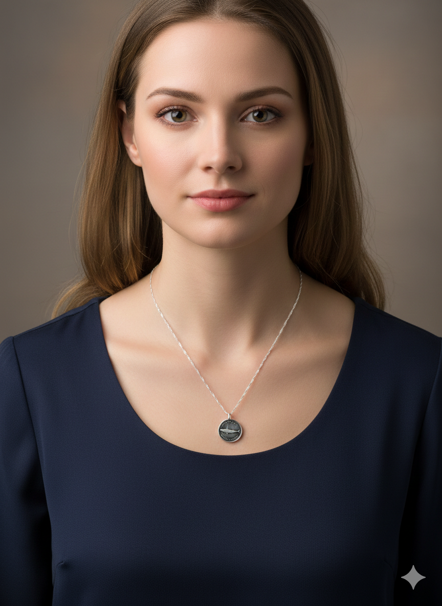 The Silver Fin Necklace